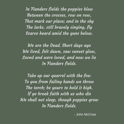 In Flanders fields poem - edited FINAL