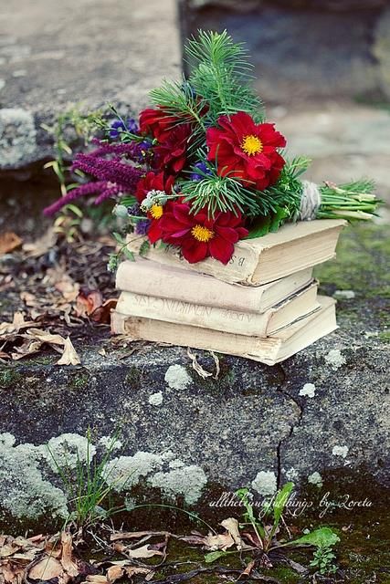 books and flowers 5
