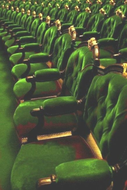 green opera chairs