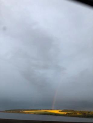 Highlands pot of gold and rainbow
